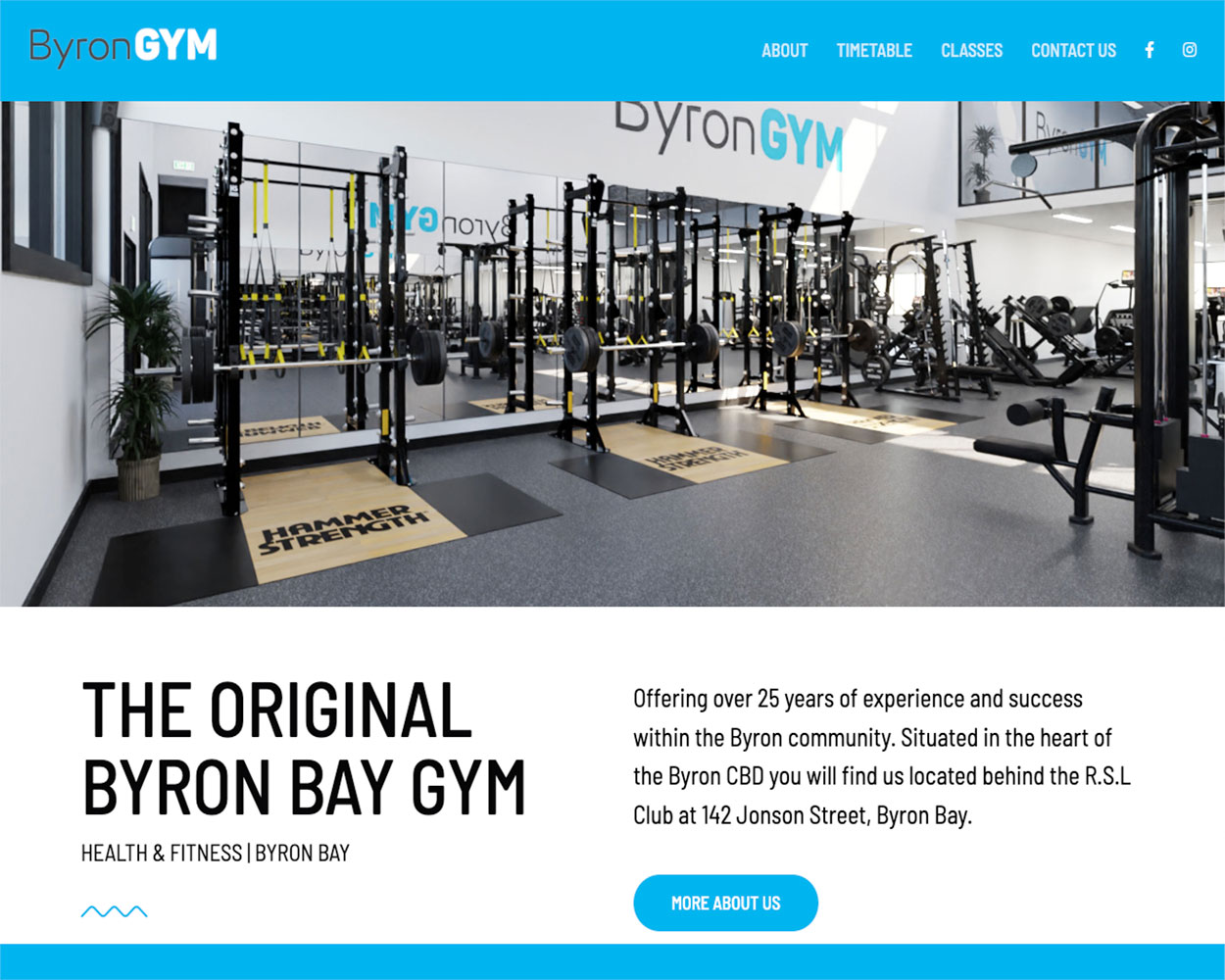 byron website design